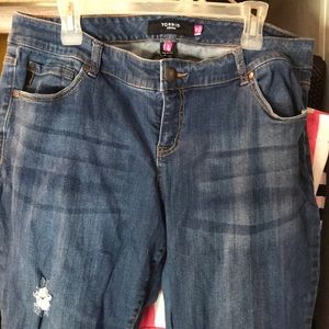 Torrid cropped jeans sz 18